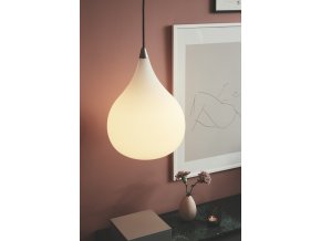 Stropní lampa Drops bílá, stříbrná