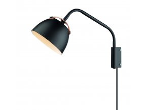 Nástěnná lampa Oslo černá