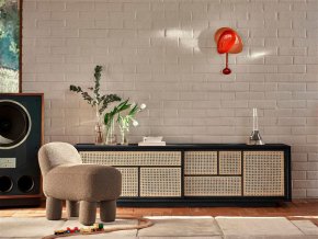 AIR, skříňka, ratan, rákosí, Design House Stockholm