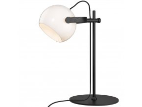 Stolní lampa DC opálové sklo/černá