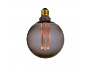 Stmívatelná žárovka Colors Dim LED Globe 12,5 cm kouřová