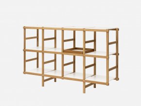 Úložný policový systém Frame - otevřená konzole, regál, Design House Stockholm