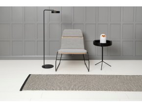 šedý, vinylový koberec EFFI, jednobarevný, black warm, grey, vanilla