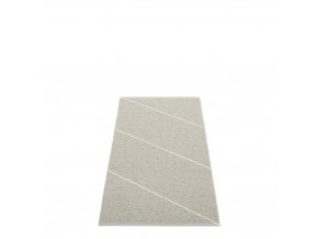 šedý, bílý, vinylový koberec RANDY, jednobarevný, šikmý pruh, Warm grey, Vanilla