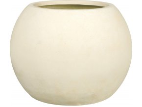 21033 polystone globe pflanzkugel creme 001