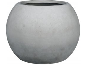 21032 polystone globe pflanzkugel grau 001