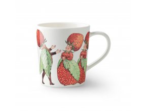 Beskow MugHandle Strawberries whitebg