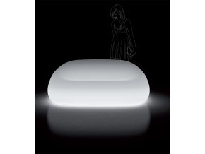 Gumball SofallLight designová svítící sedačka, bílá plastová sofa
