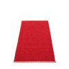 červený, vinylový koberec MONO, jednobarevný, dark red, red