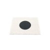 Černý tkaný vinylový koberec běhoun Pappelina VERA Black small one, kruhy