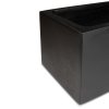 Květináč, Polystone Flowerbox, černá, antracit, Fleur Ami