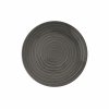 Dinner Plate Grey Stripe Topview