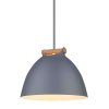 Stropní lampa Århus šedá/přírodní