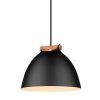 Stropní lampa Århus černá/přírodní