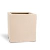 Květináč, venkovní, Polystone Cube, kostka, krémová, Fleur Ami