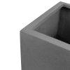 Květináč, venkovní, Polystone Cube, kostka, šedá, Fleur Ami
