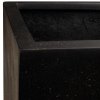 Květináč, venkovní, Polystone Cube, kostka, černá, Fleur Ami