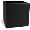 Květináč, venkovní, Polystone Cube, kostka, černá, Fleur Ami