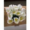 Bílý umělý tulipán silk-ka