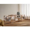 Úložný policový systém Frame - nízká otevřená konzole, regál, Design House Stockholm