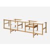 Úložný policový systém Frame - nízká otevřená konzole, regál, Design House Stockholm