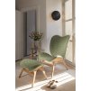 UMAGE lifestyle A Conversation Piece tall oak spring green ottoman oak spring green Clava Up Wood medium black oak My Spot oak