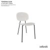 Venkovní židle z recyklovaného plastu Tondina Slim
