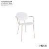 designová židle Tondina slim s opěradly