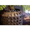 designový květináč Croc, venkovní, Fleur Ami, hnědý, bronzový