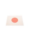 Oranžový tkaný vinylový koberec běhoun Pappelina VERA Flamingo small one, kruhy