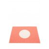 Oranžový tkaný vinylový koberec běhoun Pappelina VERA Flamingo small one, kruhy