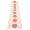 Oranžový tkaný vinylový koberec běhoun Pappelina VERA Flamingo, kruhy