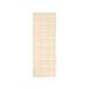 Béžový tkaný vinylový koberec běhoun Pappelina ADA Cream/White metallic, kostkovaný