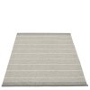 Šedý tkaný vinylový koberec běhoun Pappelina Belle Concrete, s pruhy