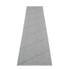 šedý, vinylový koberec SVEA, jednobarevný, šikmý pruh, Granit, Grey