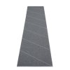 šedý, vinylový koberec SVEA, jednobarevný, šikmý pruh, Granit, Grey