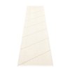 béžový, bílý, vinylový koberec RANDY, jednobarevný, šikmý pruh, Sand, Vanilla