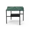 Coffee Table STONE 43x43x38 Verde, mramor, zelený konferenční stůl, Bruunmunch