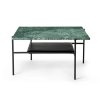 Coffee Table STONE 80x80x44 Verde, mramor, zelený konferenční stůl, Bruunmunch