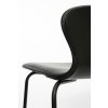 Barová a pultová židle Play, kůže Basic black, Bruunmunch, bez opěrek, černá
