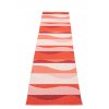 červený tkaný vinylový koberec běhoun Pappelina URVI Fire