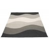šedý tkaný vinylový koberec běhoun Pappelina URVI Metal
