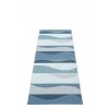 modrý tkaný vinylový koberec běhoun Pappelina URVI Water