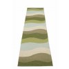 zelený tkaný vinylový koberec běhoun Pappelina URVI Woods