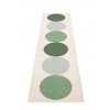 Zelený tkaný vinylový koberec běhoun Pappelina OTTO Herb s kruhy