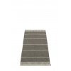 Šedý tkaný vinylový koberec běhoun Pappelina Belle Concrete, s pruhy