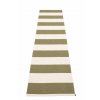 Zelený tkaný vinylový koberec běhoun Pappelina Bob Pine, pruhy