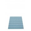 Modrý tkaný vinylový koberec běhoun Pappelina Carl Blue FOG, pruhy