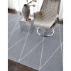 tkaný vinylový koberec běhoun Pappelina Max, vzor síť, skřížené čáry