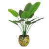 Květináč Nomad Lion, kov, barevný, vzor lev, žlutý, Fleur Ami